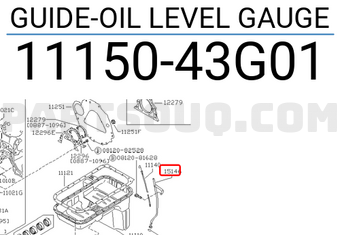 Nissan 1115043G01 GUIDE-OIL LEVEL GAUGE