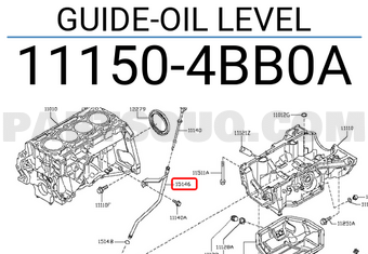Nissan 111504BB0A GUIDE-OIL LEVEL