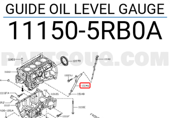 Nissan 111505RB0A GUIDE OIL LEVEL GAUGE