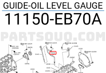 Nissan 11150EB70A GUIDE-OIL LEVEL GAUGE