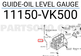 Nissan 11150VK500 GUIDE-OIL LEVEL GAUGE