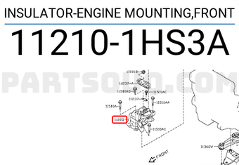Nissan 112101HS3A INSULATOR-ENGINE MOUNTING,FRONT