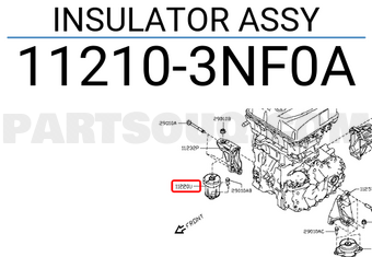 Nissan 112103NF0A INSULATOR ASSY