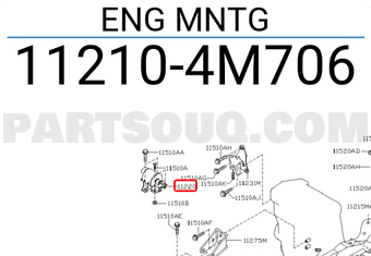 Nissan 112104M706 ENG MNTG