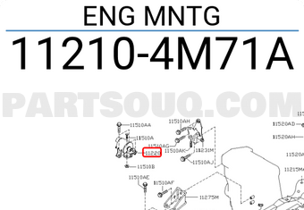 Nissan 112104M71A ENG MNTG