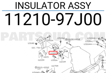 Nissan 1121097J00 INSULATOR ASSY