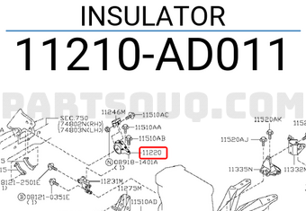 Nissan 11210AD011 INSULATOR
