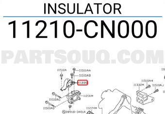 Nissan 11210CN000 INSULATOR