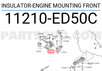 Nissan 11210ED50C INSULATOR-ENGINE MOUNTING FRONT