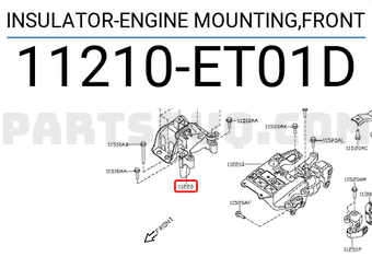 Nissan 11210ET01D INSULATOR-ENGINE MOUNTING,FRONT