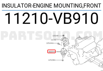Nissan 11210VB910 INSULATOR-ENGINE MOUNTING,FRONT