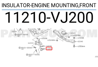 Nissan 11210VJ200 INSULATOR-ENGINE MOUNTING,FRONT