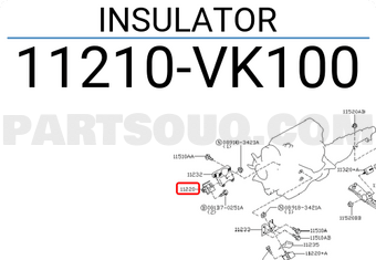 Nissan 11210VK100 INSULATOR
