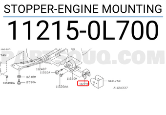 Nissan 112150L700 STOPPER-ENGINE MOUNTING