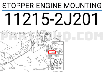 Nissan 112152J201 STOPPER-ENGINE MOUNTING