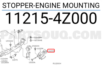 Nissan 112154Z000 STOPPER-ENGINE MOUNTING