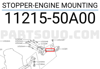 Nissan 1121550A00 STOPPER-ENGINE MOUNTING