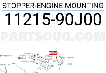 Nissan 1121590J00 STOPPER-ENGINE MOUNTING