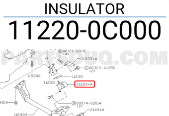 Nissan 112200C000 INSULATOR