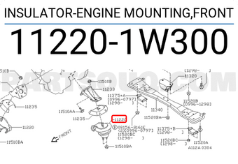 Nissan 112201W300 INSULATOR-ENGINE MOUNTING,FRONT