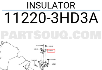 Nissan 112203HD3A INSULATOR