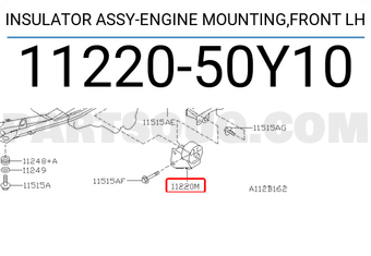 Nissan 1122050Y10 INSULATOR ASSY-ENGINE MOUNTING,FRONT LH