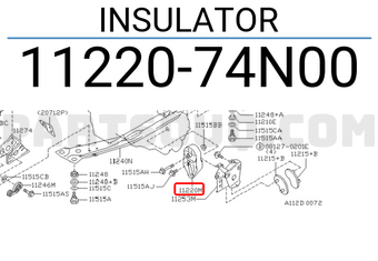 Nissan 1122074N00 INSULATOR