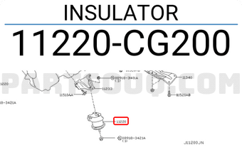 Nissan 11220CG200 INSULATOR