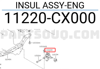 Nissan 11220CX000 INSUL ASSY-ENG
