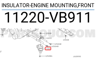 Nissan 11220VB911 INSULATOR-ENGINE MOUNTING,FRONT