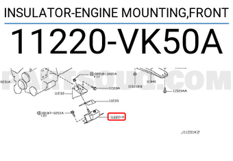 Nissan 11220VK50A INSULATOR-ENGINE MOUNTING,FRONT