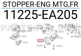 Nissan 11225EA205 STOPPER-ENG MTG,FR