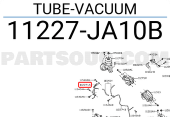 Nissan 11227JA10B TUBE-VACUUM