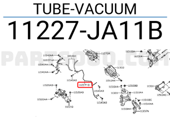 Nissan 11227JA11B TUBE-VACUUM