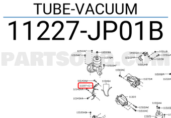 Nissan 11227JP01B TUBE-VACUUM