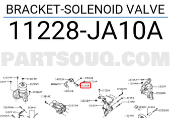 Nissan 11228JA10A BRACKET-SOLENOID VALVE