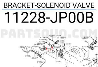 Nissan 11228JP00B BRACKET-SOLENOID VALVE