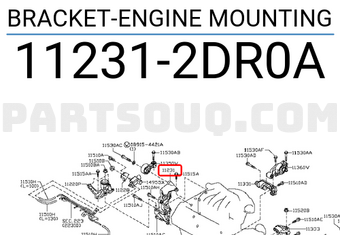Nissan 112312DR0A BRACKET-ENGINE MOUNTING