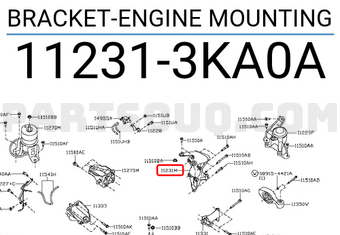 Nissan 112313KA0A BRACKET-ENGINE MOUNTING