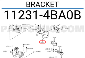 Nissan 112314BA0B BRACKET