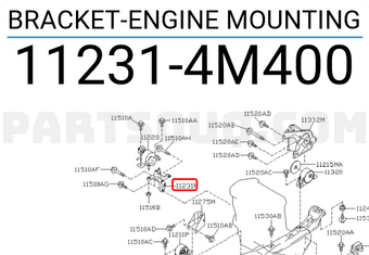 Nissan 112314M400 BRACKET-ENGINE MOUNTING
