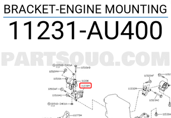 Nissan 11231AU400 BRACKET-ENGINE MOUNTING