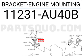 Nissan 11231AU40B BRACKET-ENGINE MOUNTING
