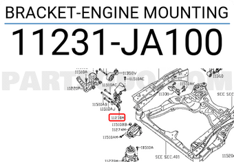 Nissan 11231JA100 BRACKET-ENGINE MOUNTING