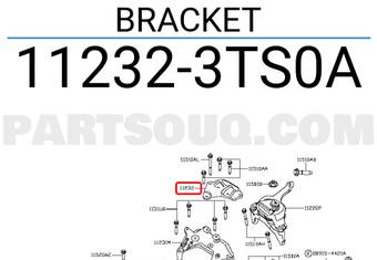 Nissan 112323TS0A BRACKET