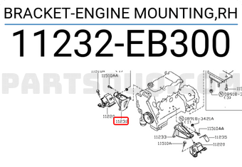 Nissan 11232EB300 BRACKET-ENGINE MOUNTING,RH