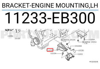 Nissan 11233EB300 BRACKET-ENGINE MOUNTING,LH