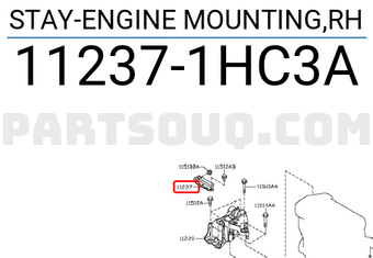 Nissan 112371HC3A STAY-ENGINE MOUNTING,RH