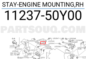 Nissan 1123750Y00 STAY-ENGINE MOUNTING,RH