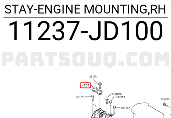 Nissan 11237JD100 STAY-ENGINE MOUNTING,RH
